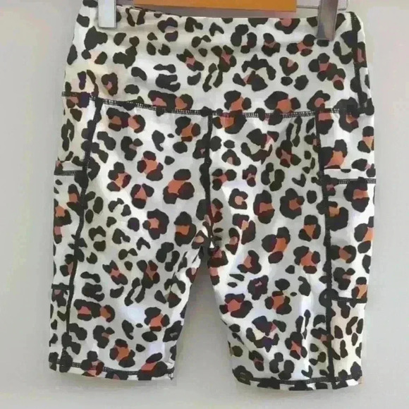 CUSTER'S NIGHT | Women's Black/Tan/White Mid-Rise Animal Print Athletic… - Picture 3 of 4